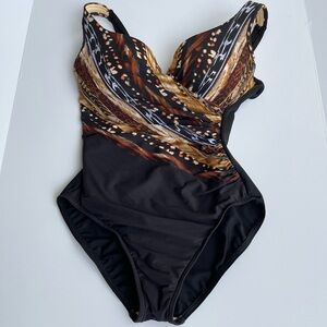 $196 Miraclesuit 14 Skin Within Escape One Piece Swimsuit